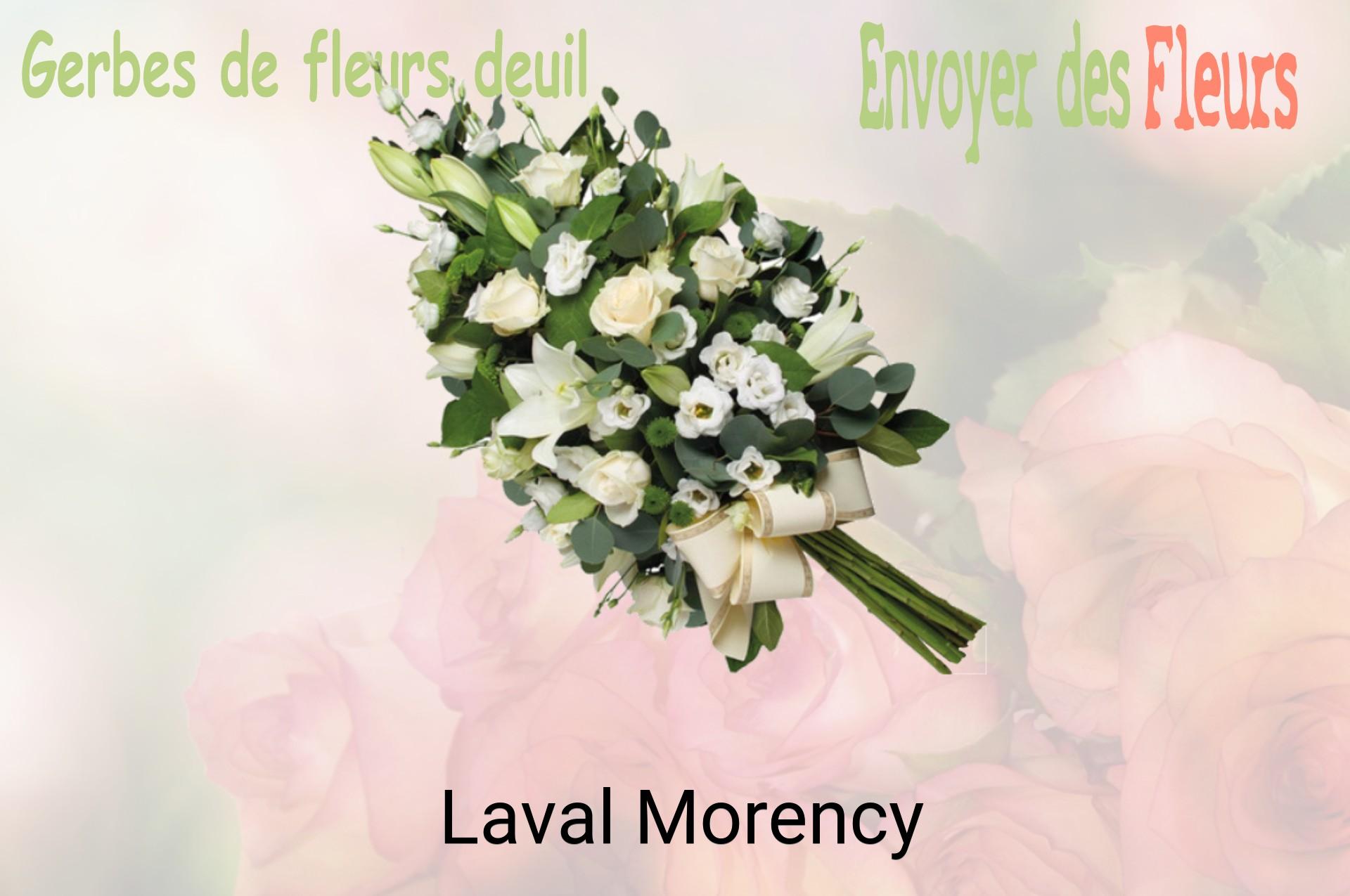 Gerbe de fleurs de deuil livrée à Laval-Morency